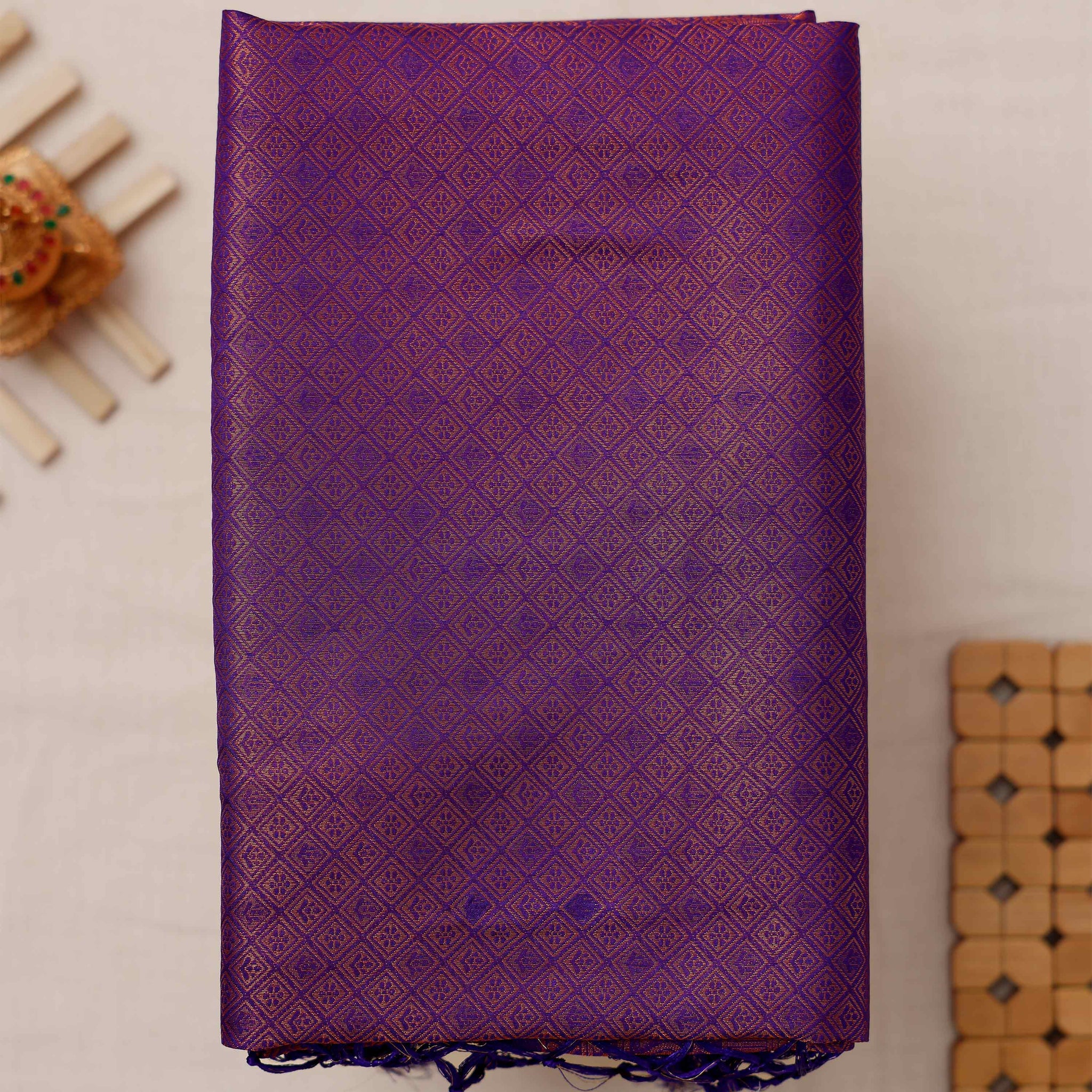 Purple Colour Soft Silk Saree
