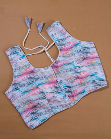 Multi Colour Readymade Blouse