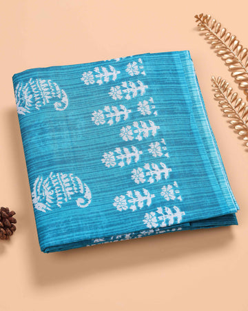 Graceful Voile Saree in Lightweight Finish - Blue