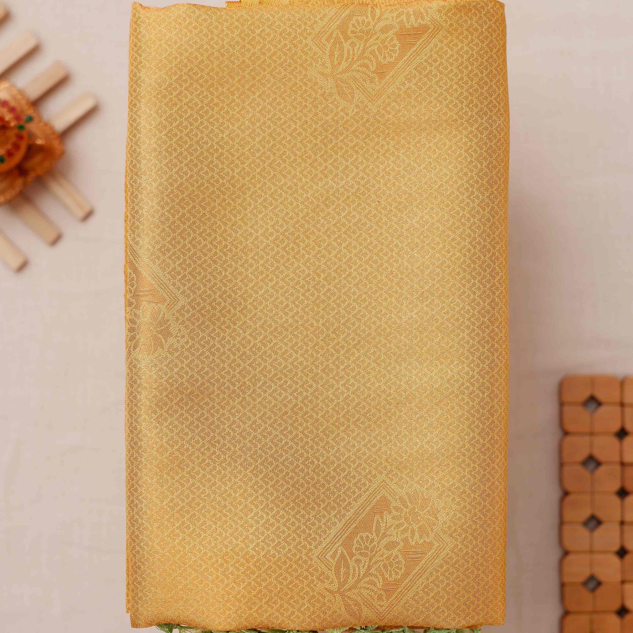 Yellow  Colour Soft Silk Saree