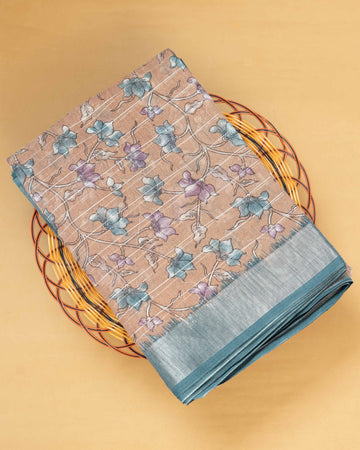 Brown Colour Cotton Saree