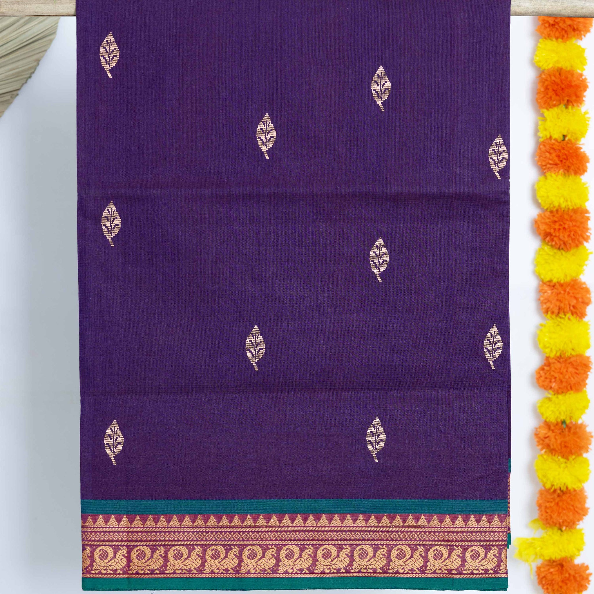 Purple Color Venkatagiri Cotton Saree