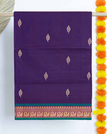 Purple Color Venkatagiri Cotton Saree
