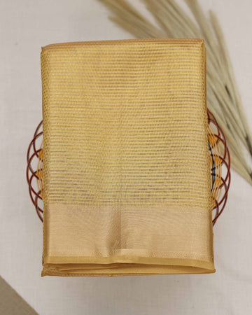 Gold Color Tissue Saree