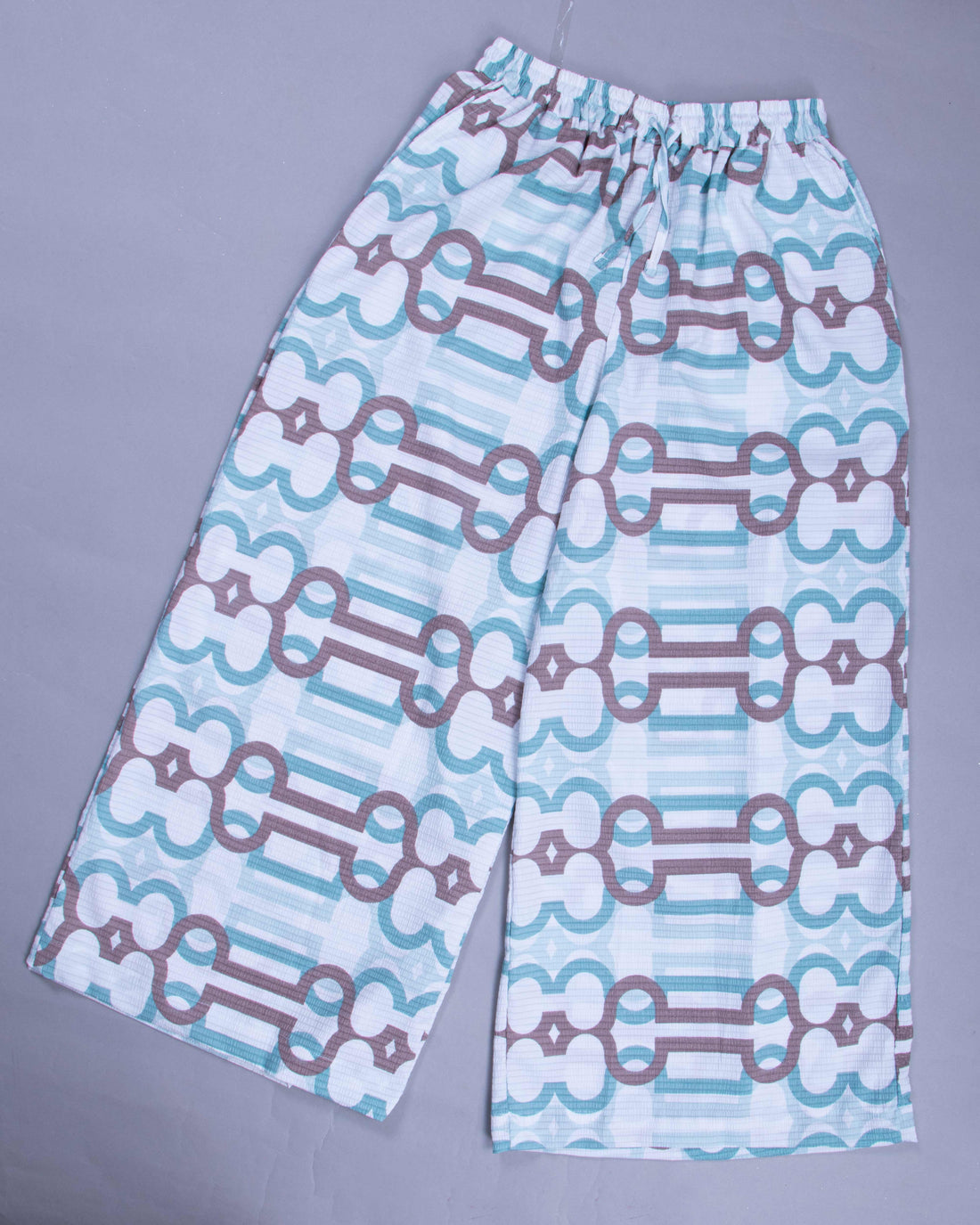 Abstract Print Relaxed Fit Palazzo Pant - Multi