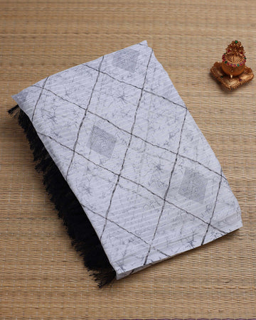 White Color Fancy Saree