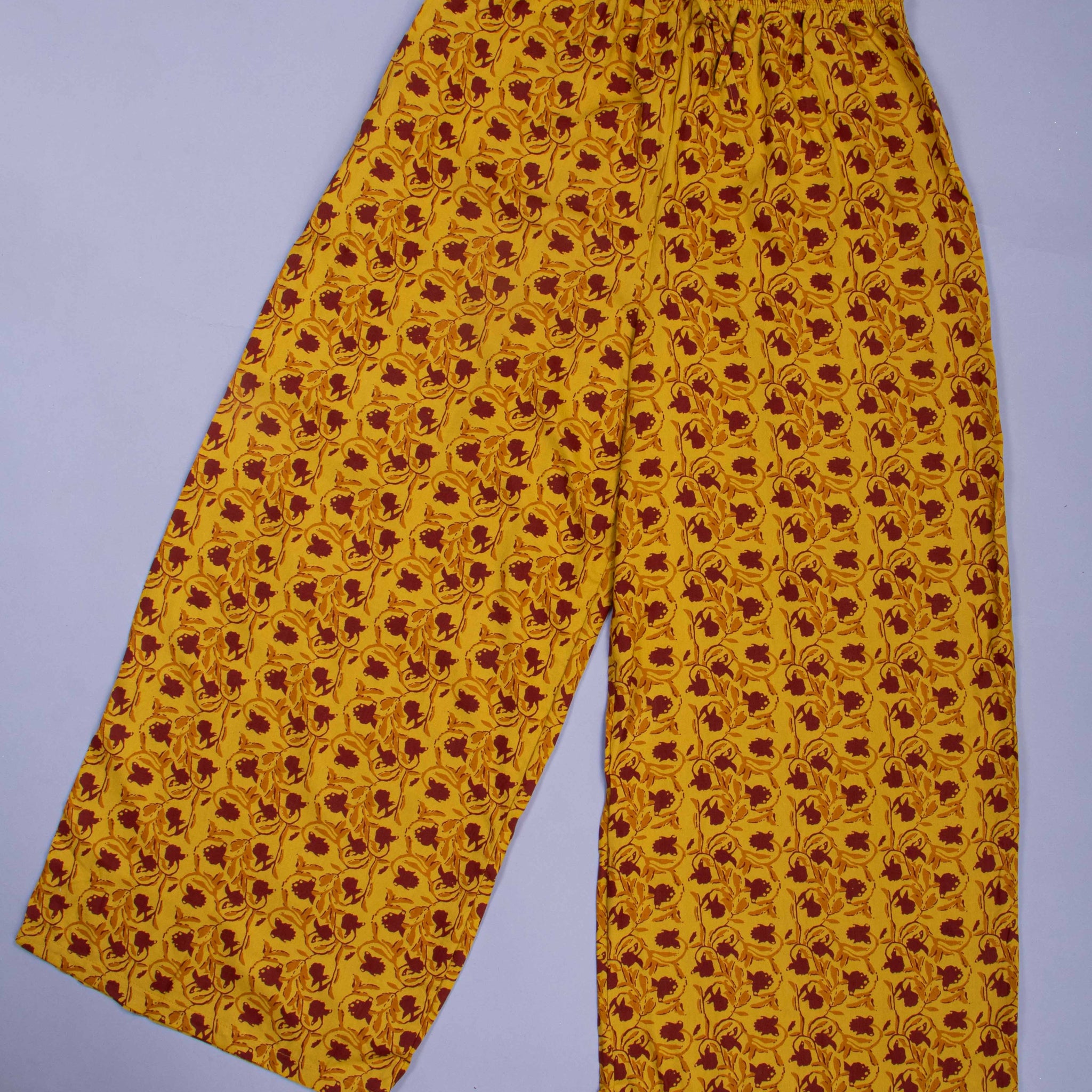 Yellow Colour Womens Palazzo