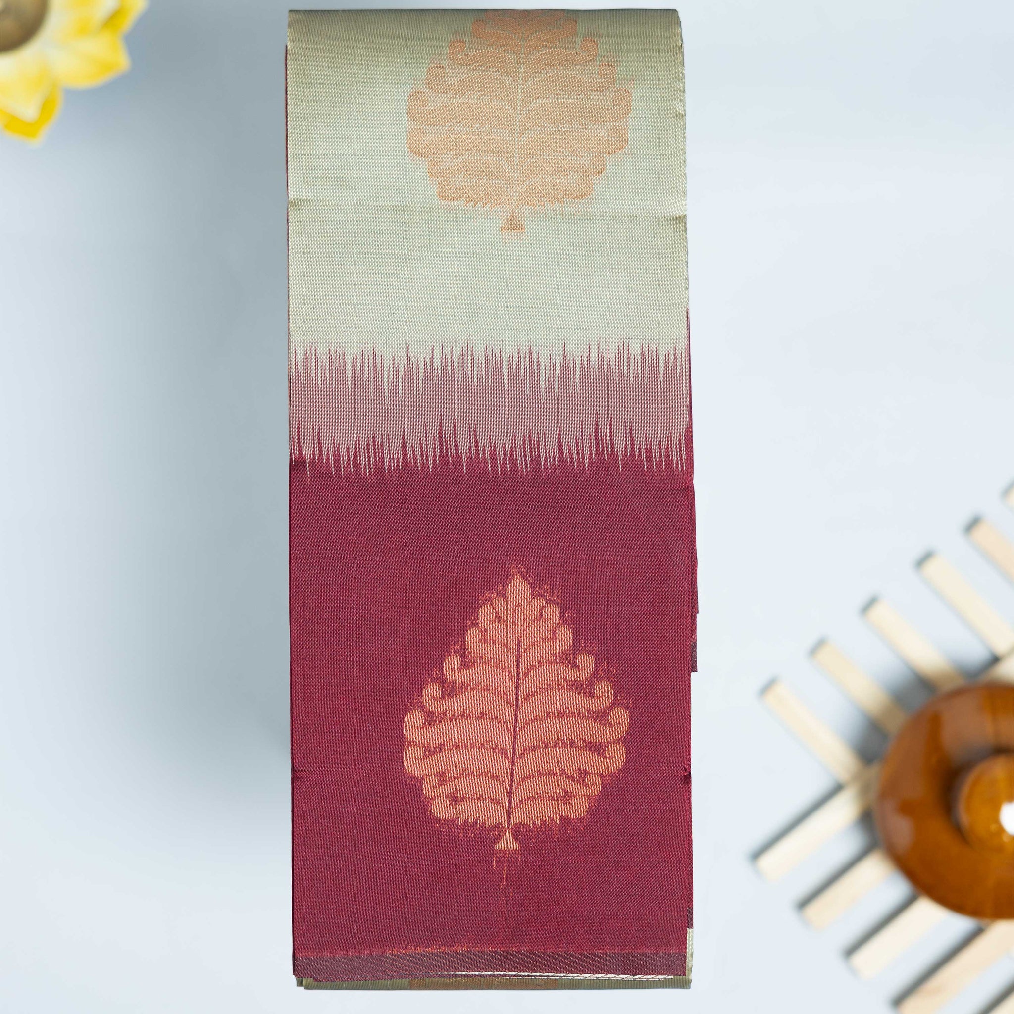 Light Green Color Elampillai Silk Cotton Sarees