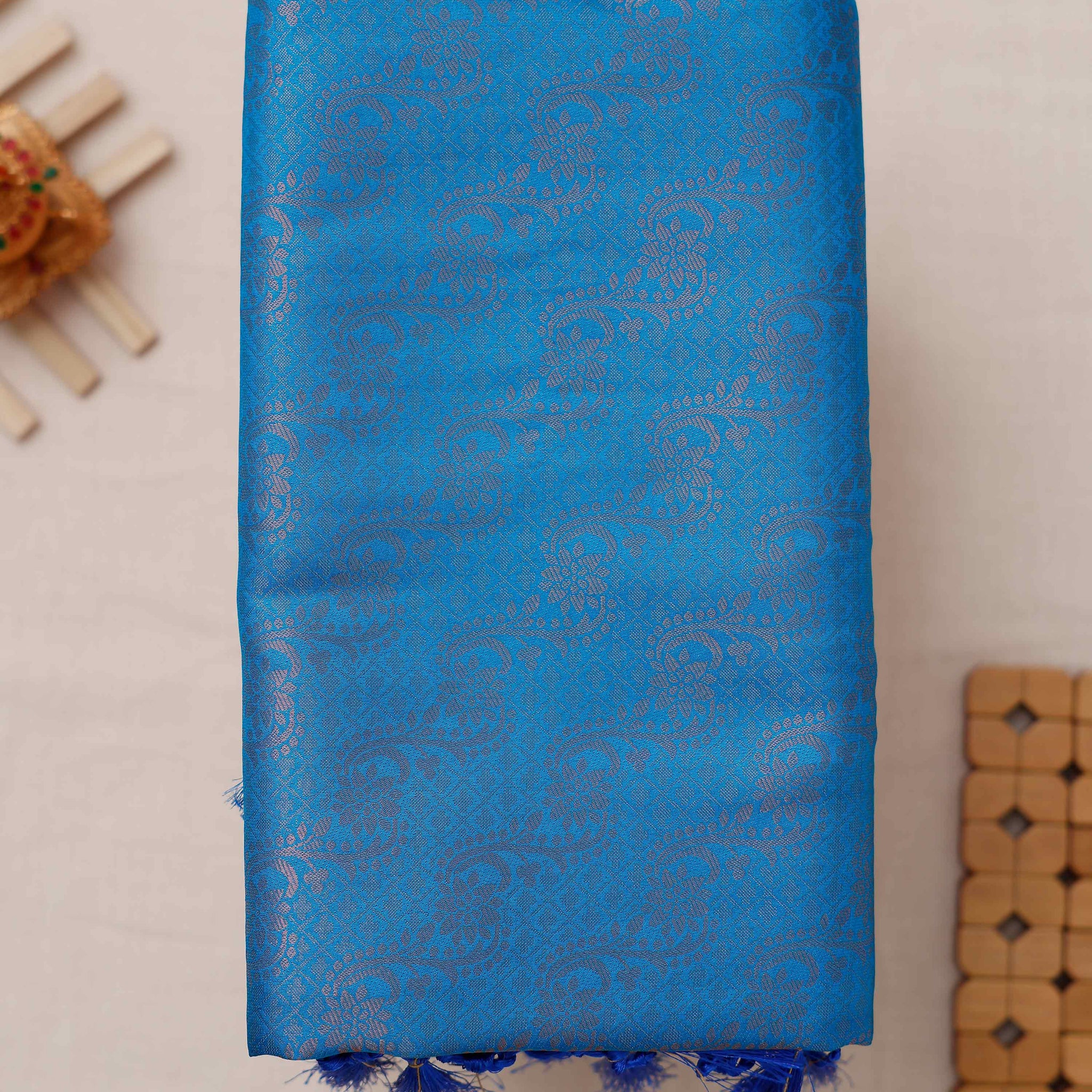 Blue Colour Soft Silk Saree