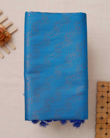 Blue Colour Soft Silk Saree