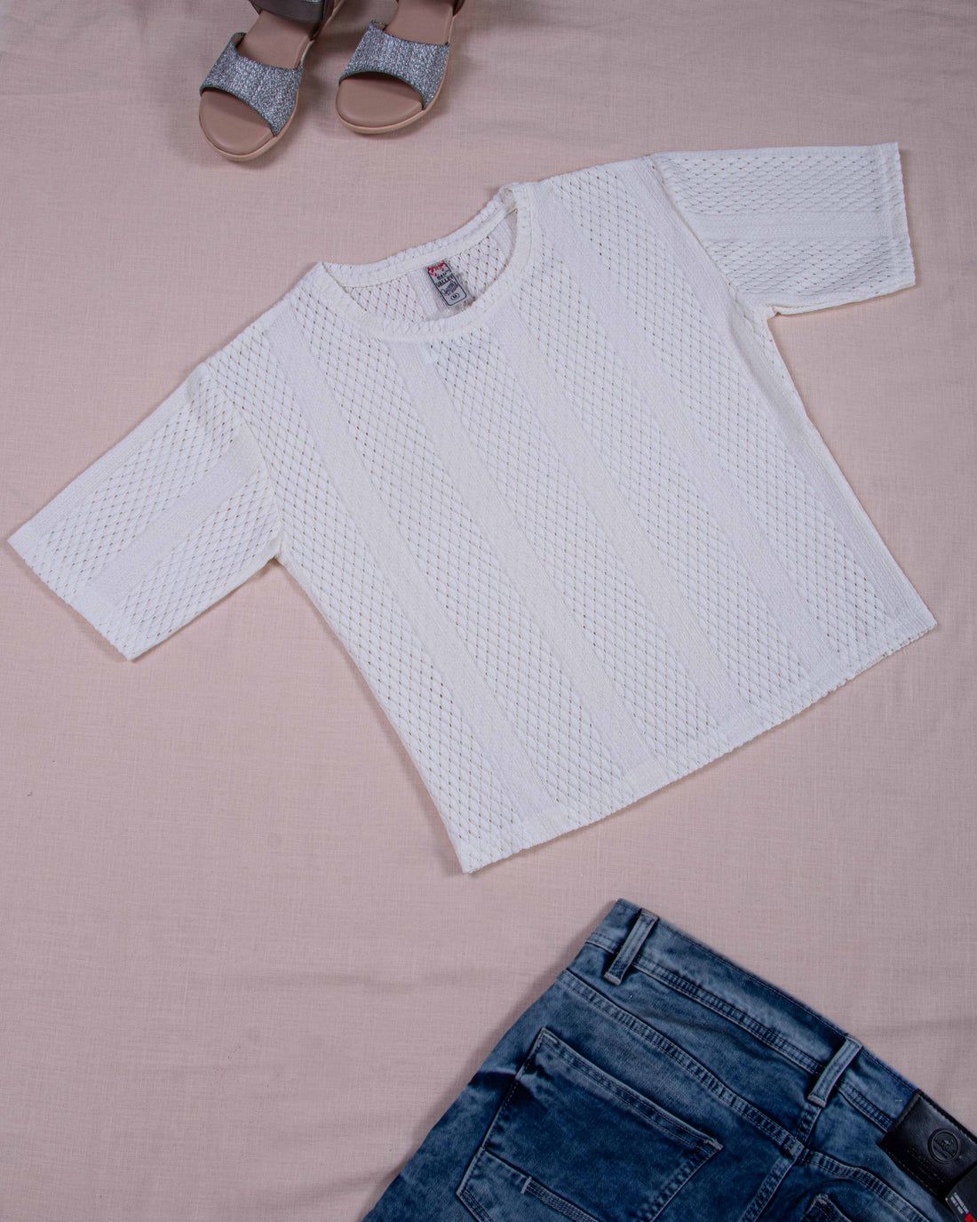Round Neck Women White Colour T-Shirt