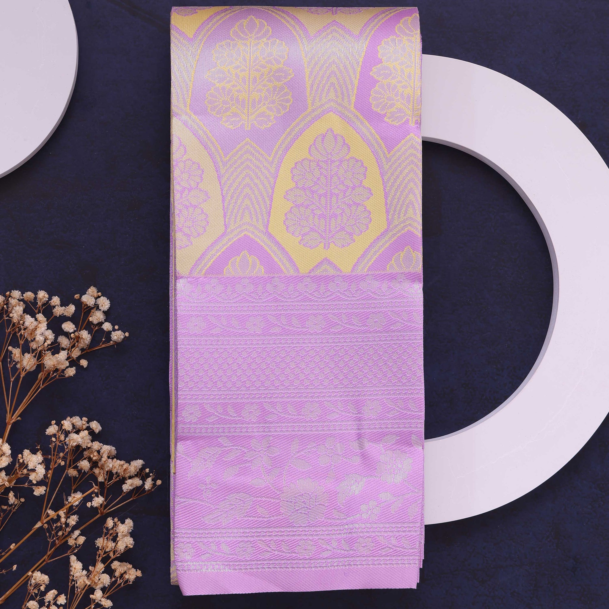 Elampillai Silk Cotton Saree with Elegant Border - Multi