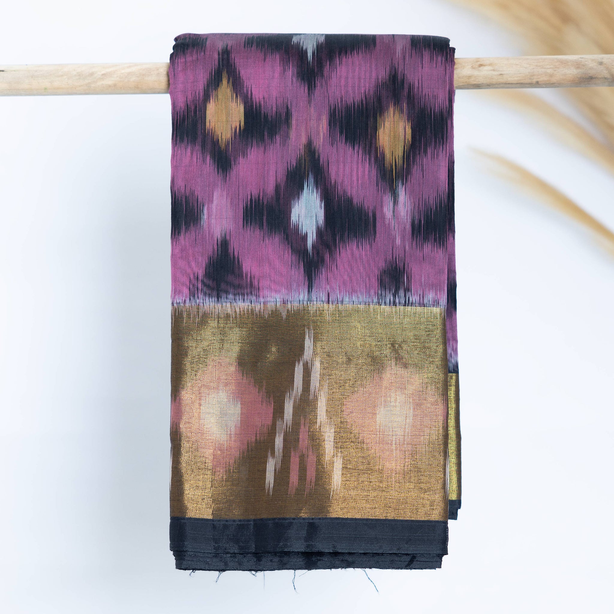 Purple Colour Pochampally Saree