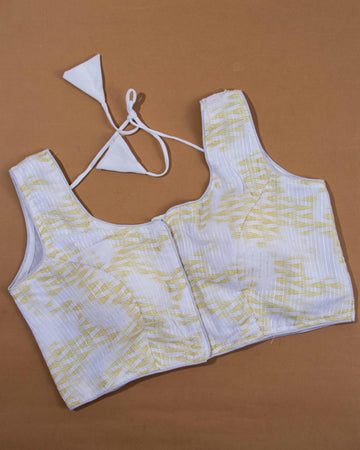 White Colour Readymade Blouse