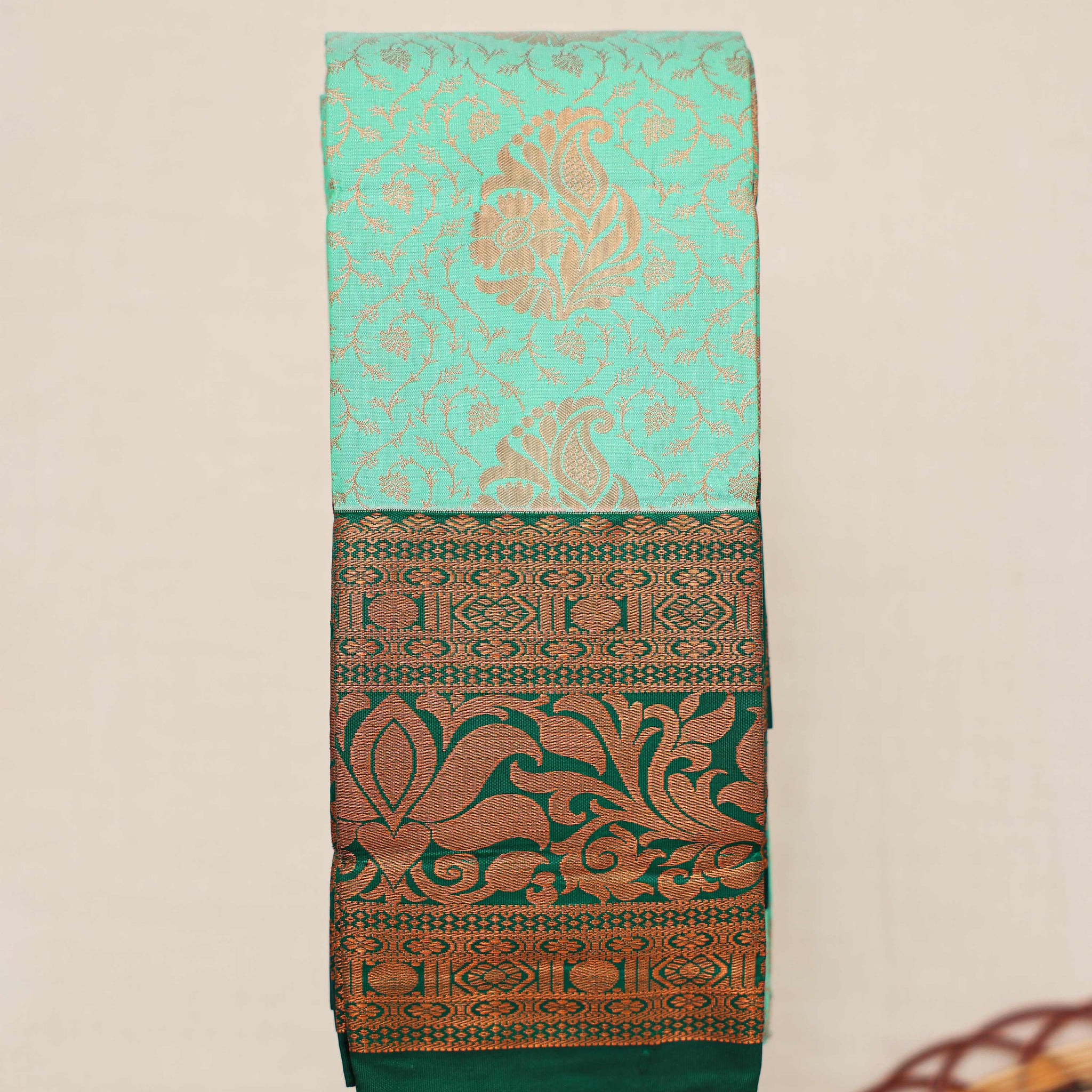 Pista Green Colour Premium Silk Saree