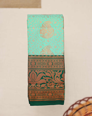 Pista Green Colour Premium Silk Saree