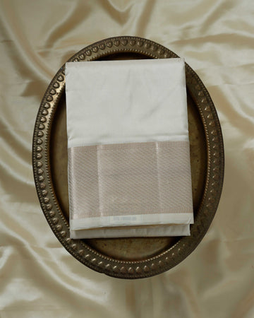 Cream Color Pure Silk Dhoti
