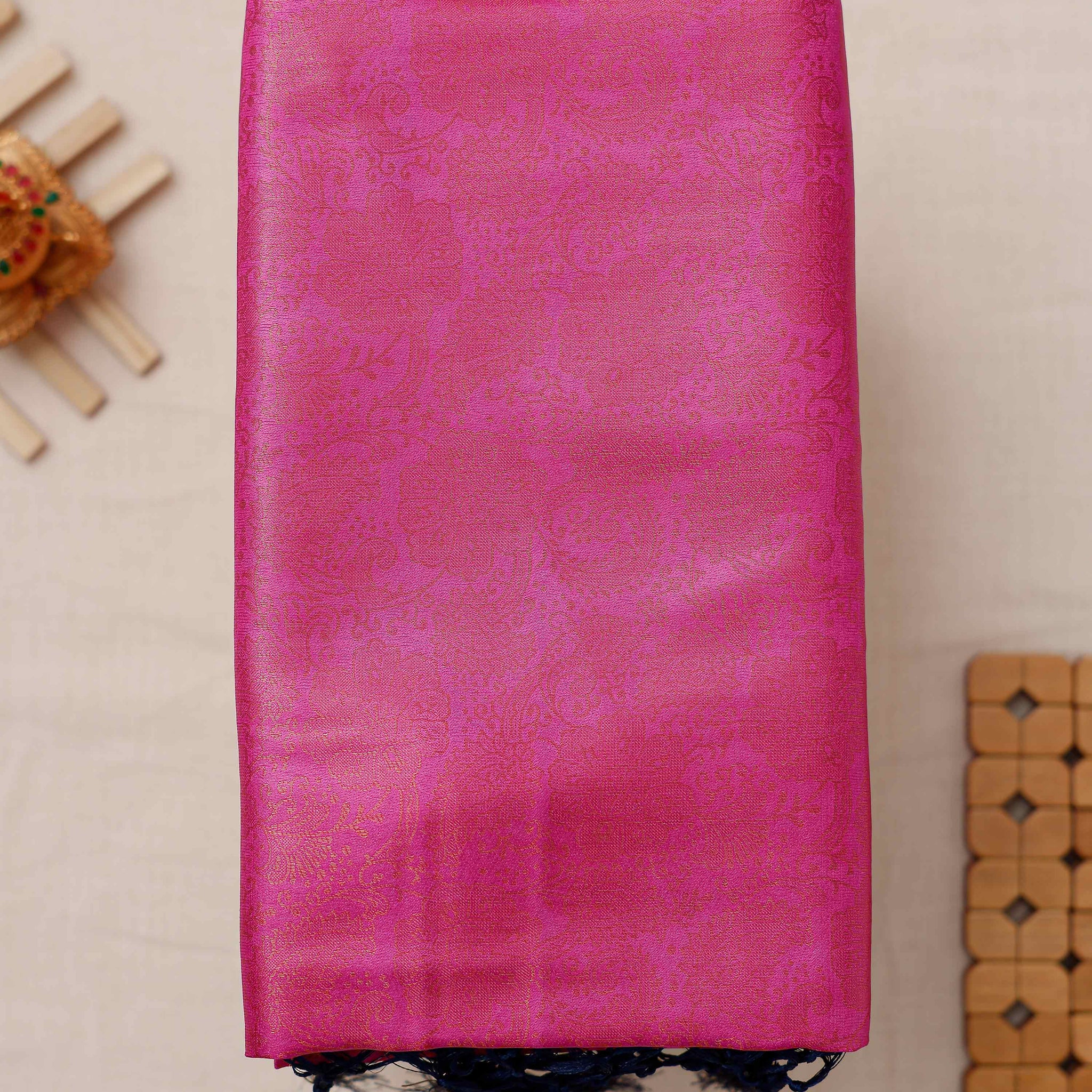 Pink Colour Soft Silk Saree
