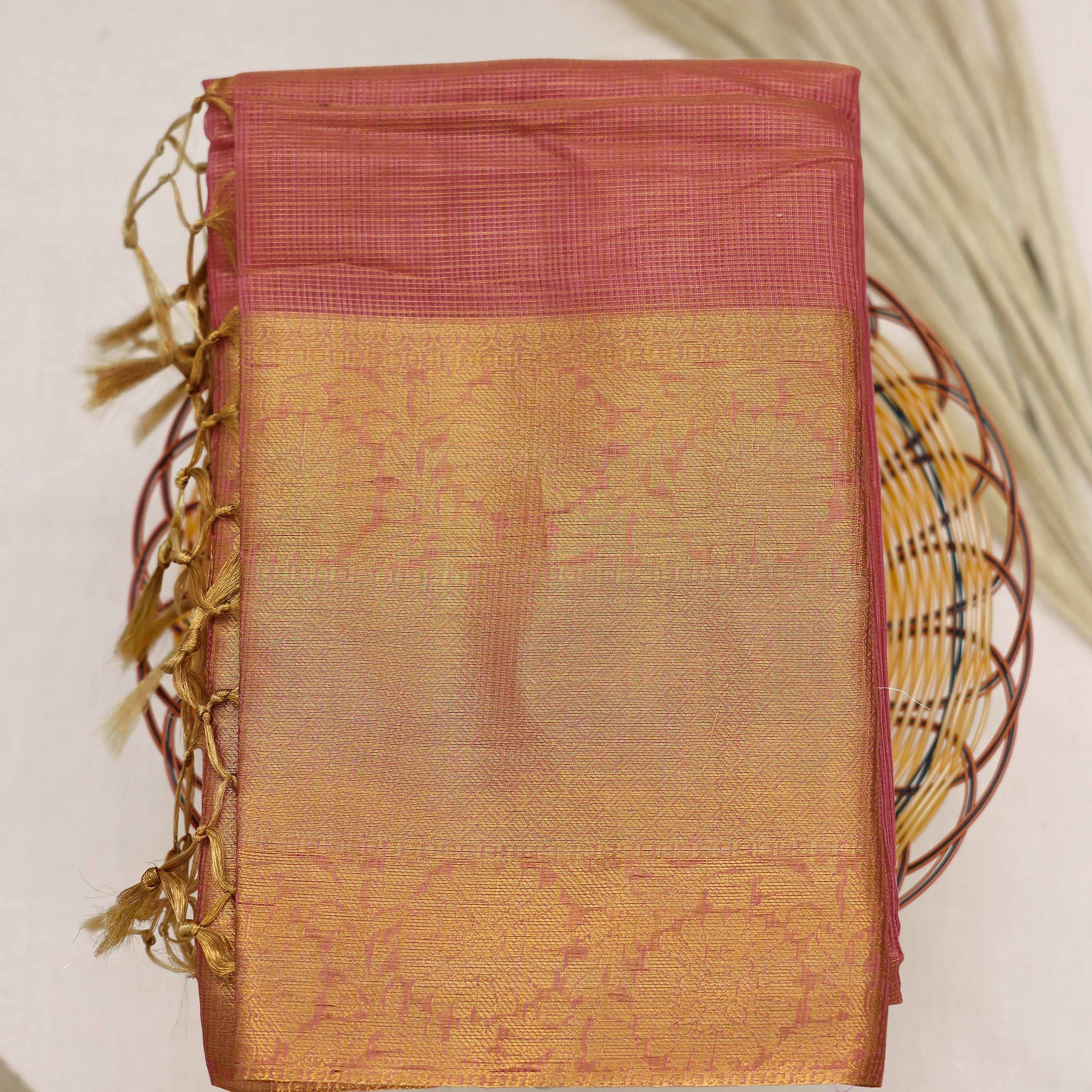 Red Color Tissue Saree