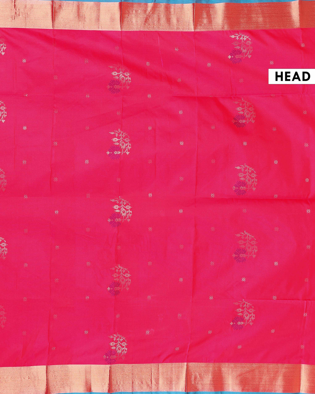 Ethnic Thread Design Soft Silk Saree - Red