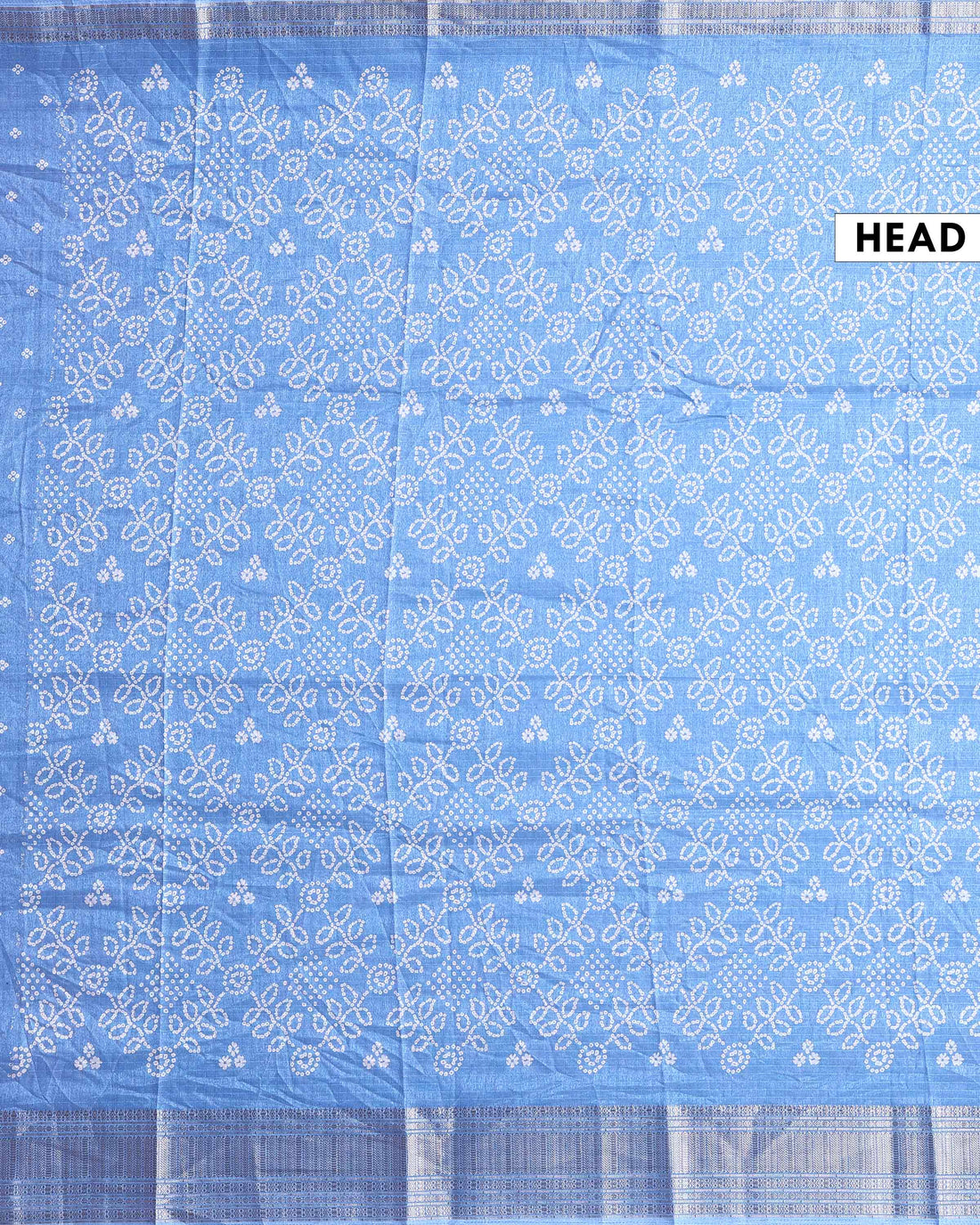 Premium Dola Silk Saree with Intricate Floral Vine Weave and Zari Border - Light Blue