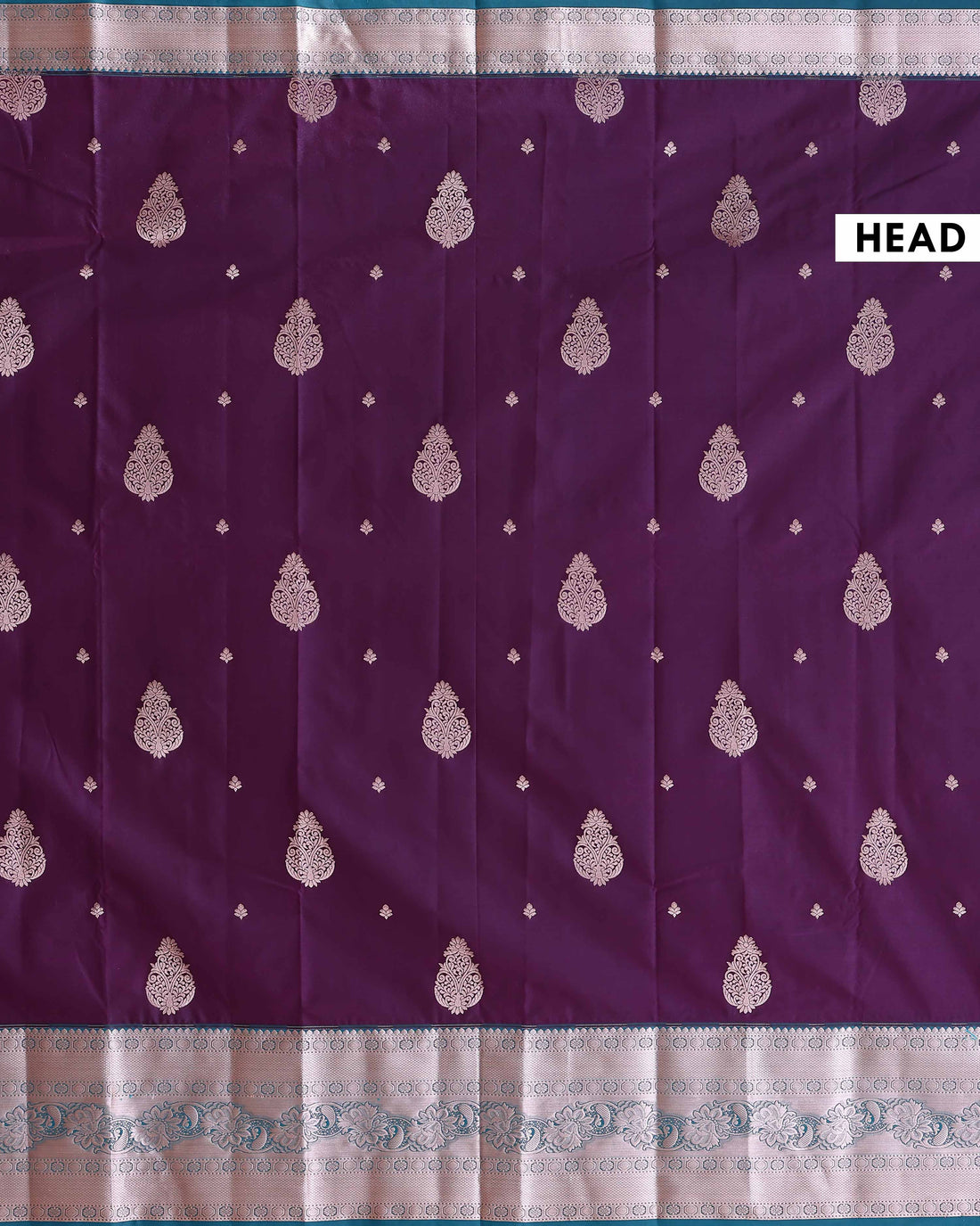 Traditional Niranjana Silk Saree with Intricate Zari Weave and Peacock Motif Border - Purple