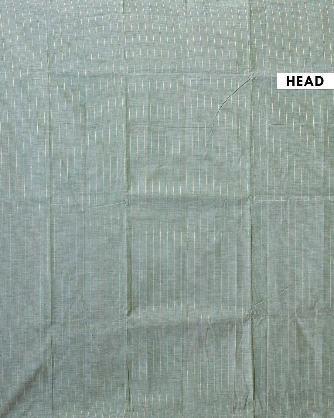 Traditional Chettinad Cotton Saree with Subtle Stripes and Traditional Weave - Green