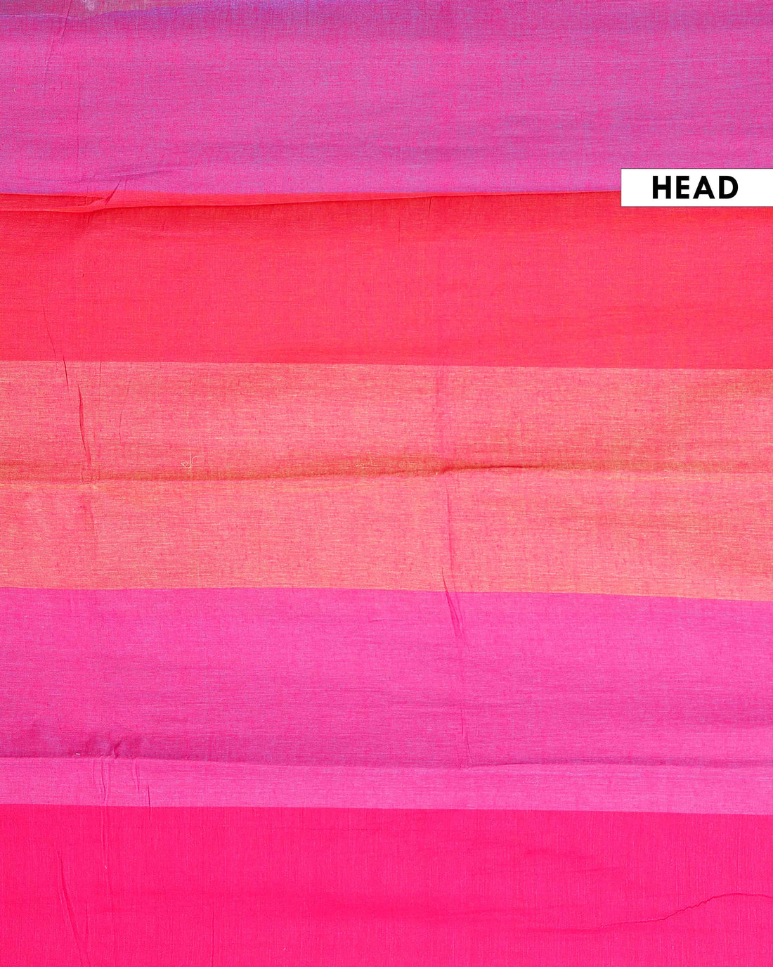 Handwoven Mul Mul Cotton Saree with Bold Striped Pattern and Tassel Detailing - Multi