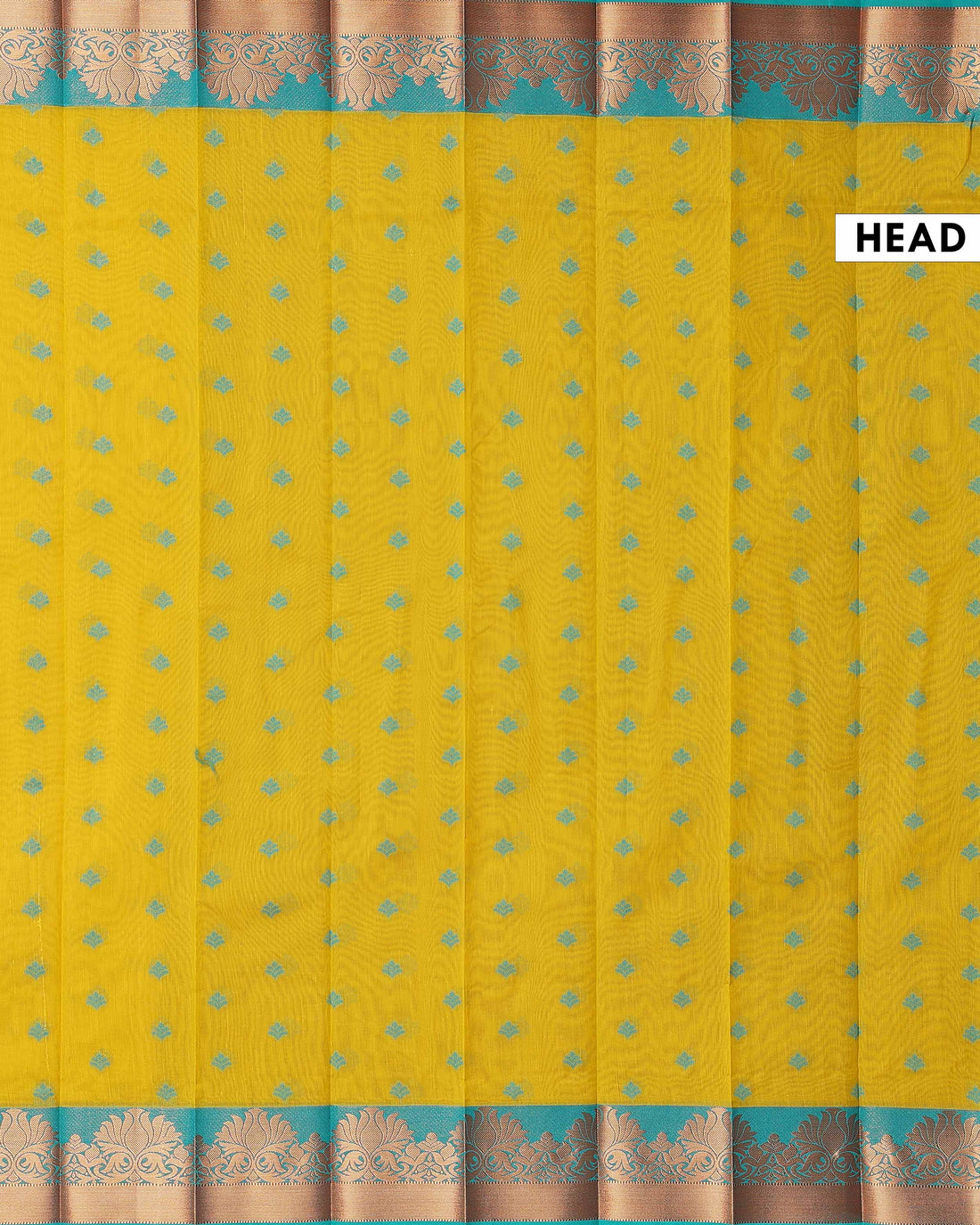 Elegant Handloom Elampillai Silk Cotton Saree with Intricate Zari Woven Border - Yellow