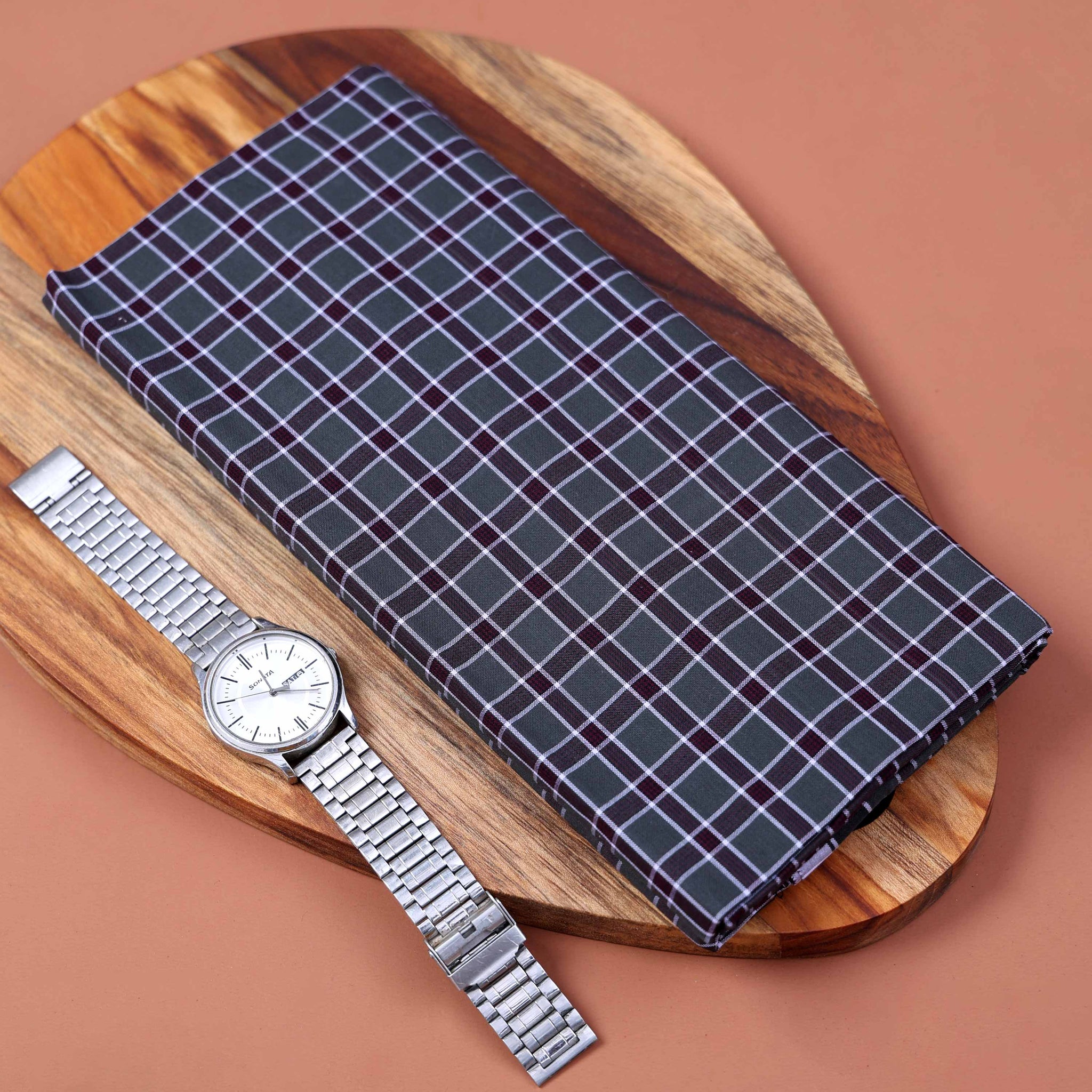 Nandu Brand Men's Premium Cotton Checked 2.20 Meter Stitched Lungi - Multi