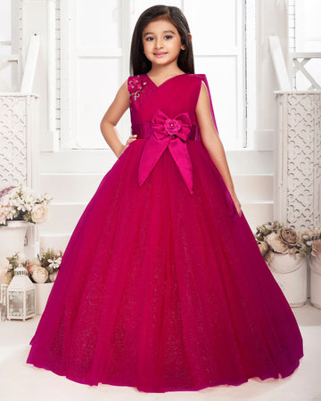 Purple Coloured Design Is Similar To A Princess Style Frock