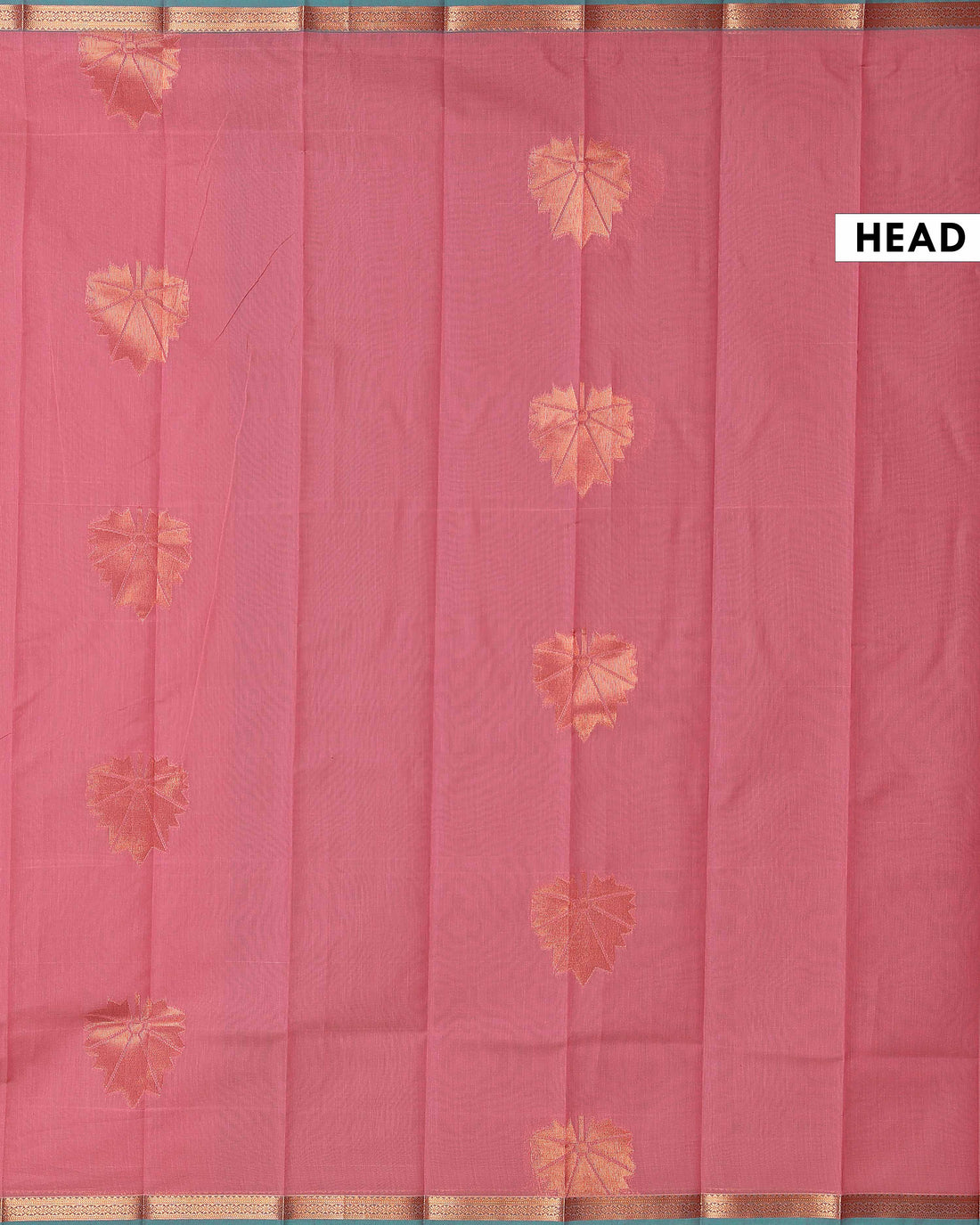 Elegant Elampillai Silk Cotton Handloom Saree with Woven Contrast Border Detail - Onion Pink
