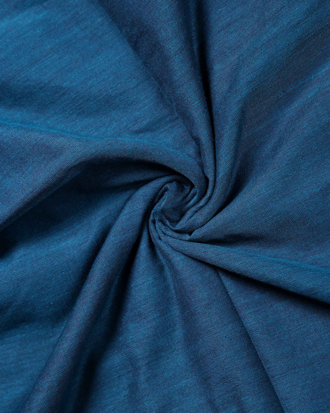 Traditional Khadi Cotton Saree with Woven Border and Contrast Printed Blouse Piece - Teal