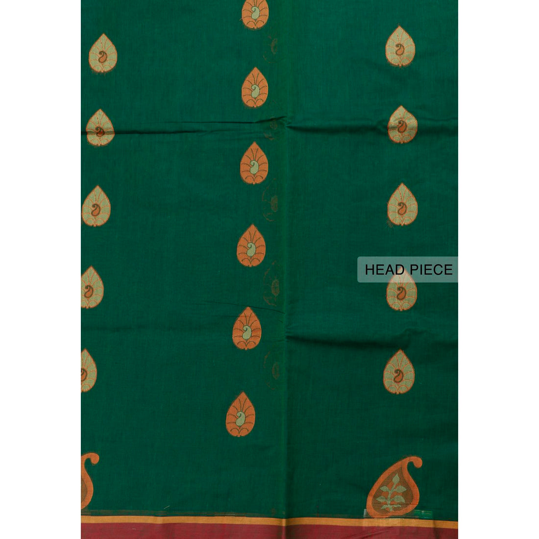 Green Colour Handloom Saree 3