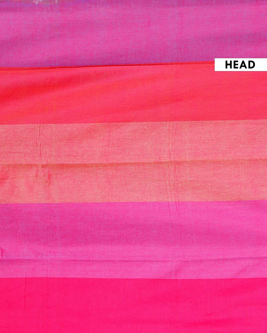 Handwoven Mul Mul Cotton Saree with Bold Striped Pattern and Tassel Detailing - Multi