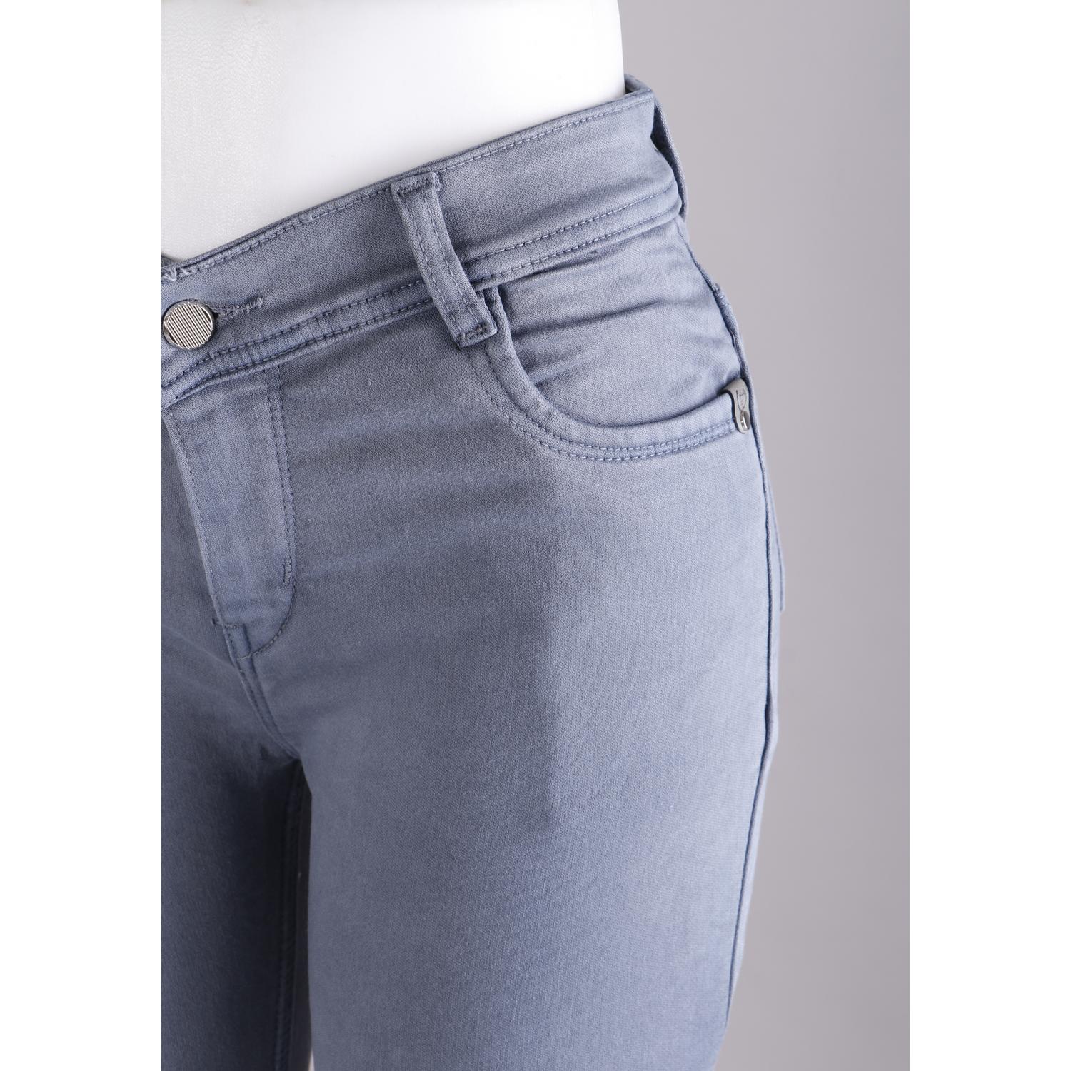 Buy Women Grey Pencil Cut Jeans