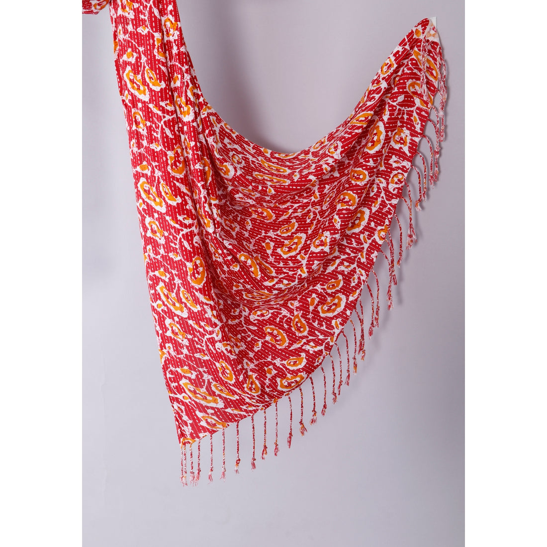 Red Colour Printed Stole