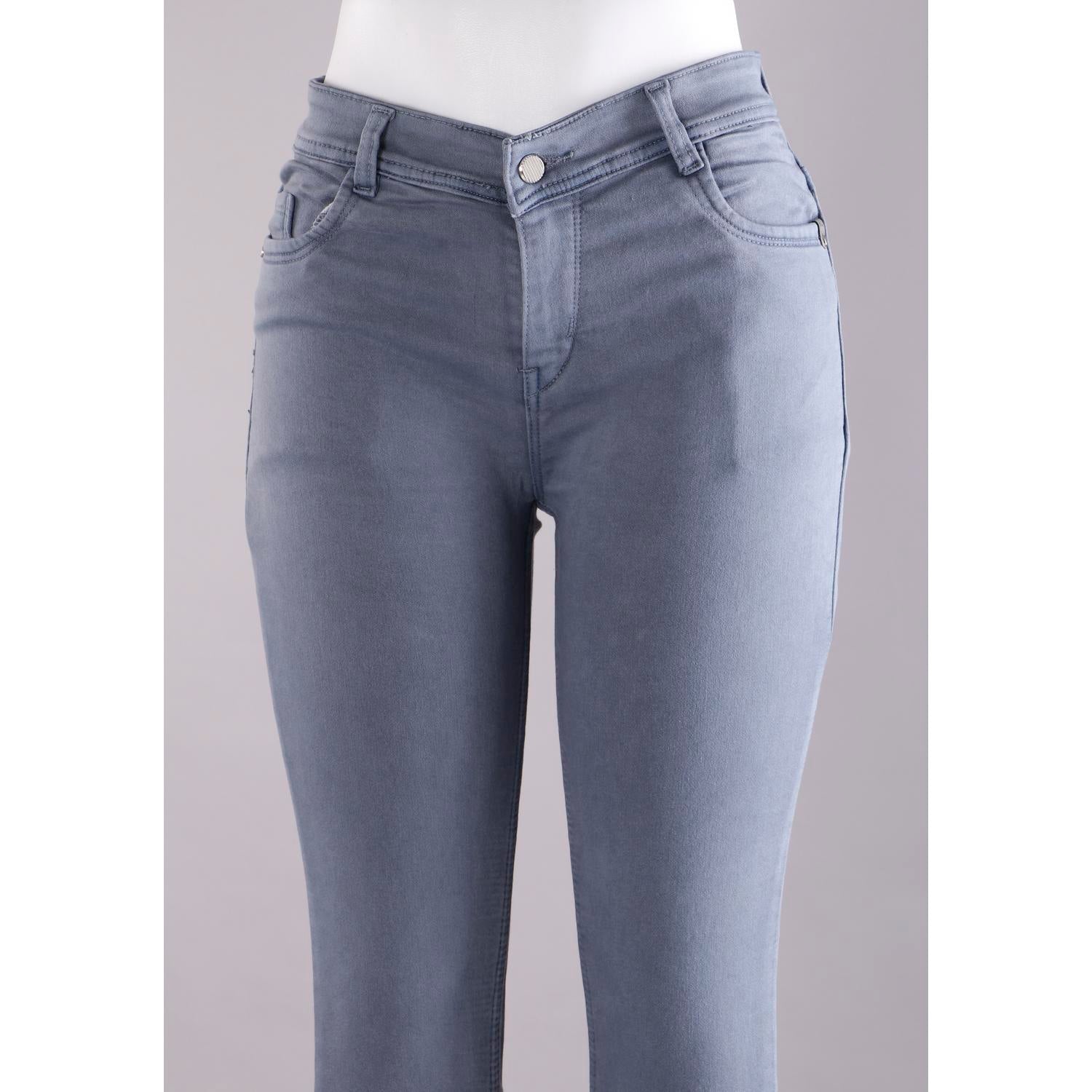 Shop Women Grey Pencil Cut Jeans Online