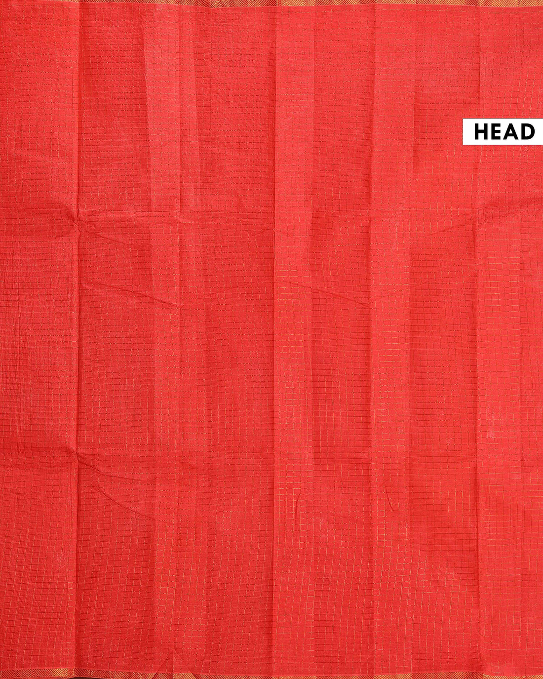 Traditional Sungudi Cotton Saree Intricate Checks and Zari Border - Peach