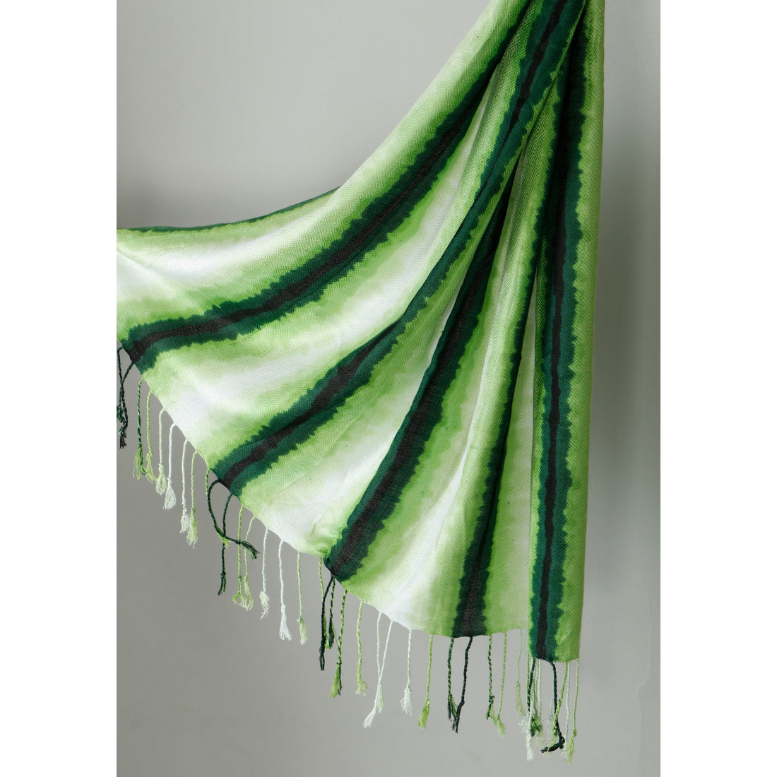 Green Colour Printed Stole