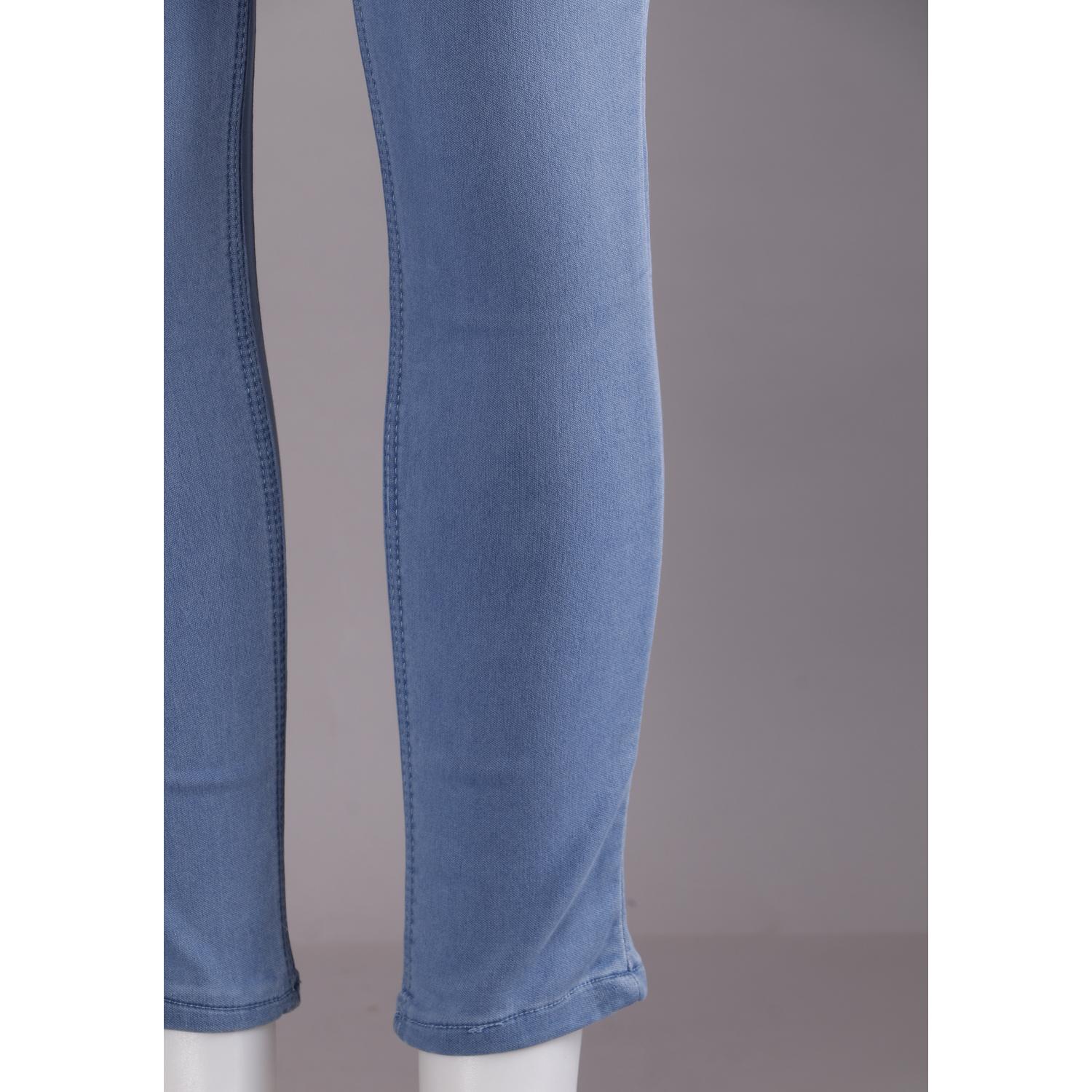 Shop Women Blue Pencil Cut Jeans
