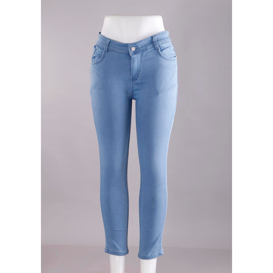 Women Blue Pencil Cut Jeans
