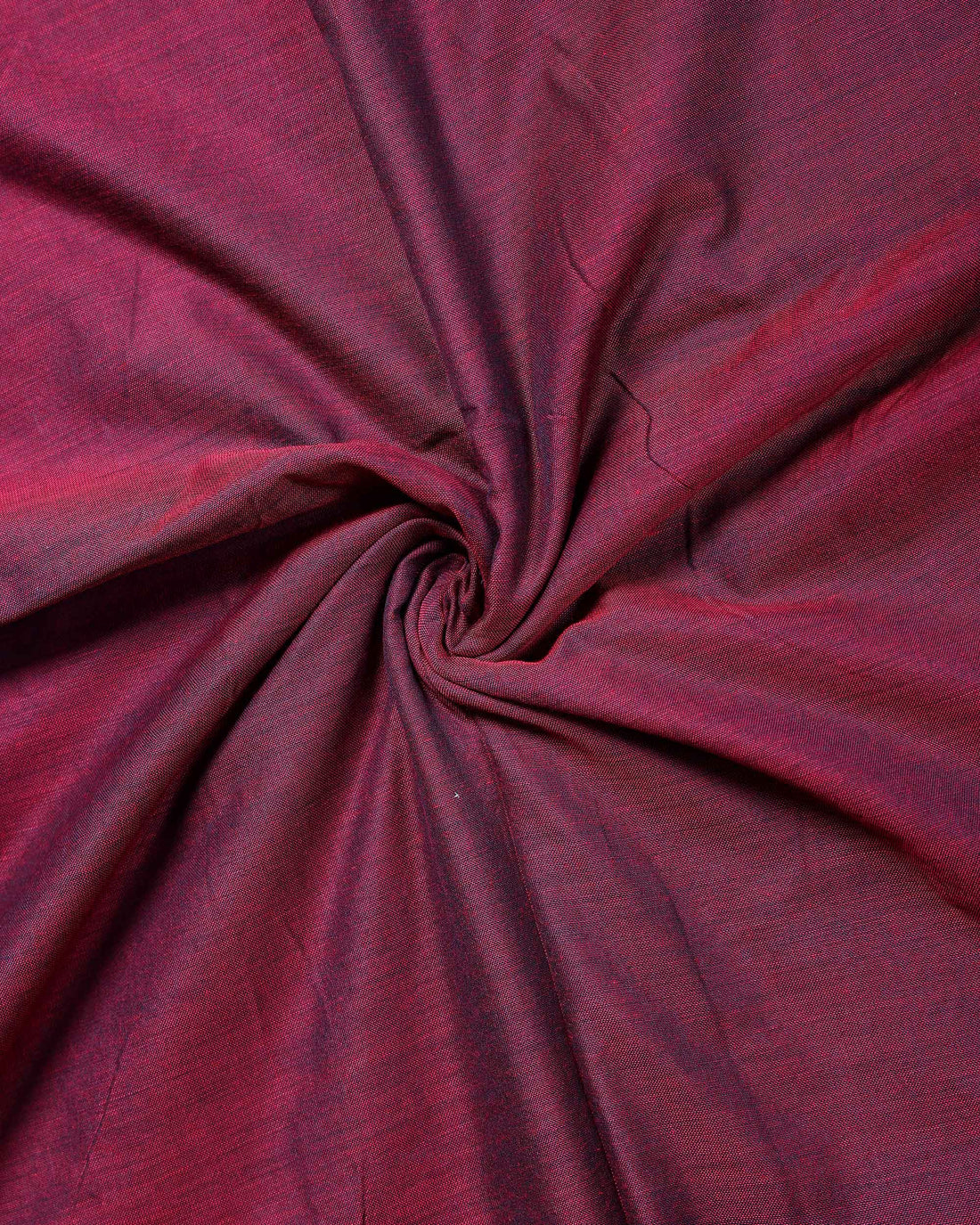 Handloom Traditional Khadi Cotton Saree with Woven Border and Contrast Printed Blouse Piece - Maroon