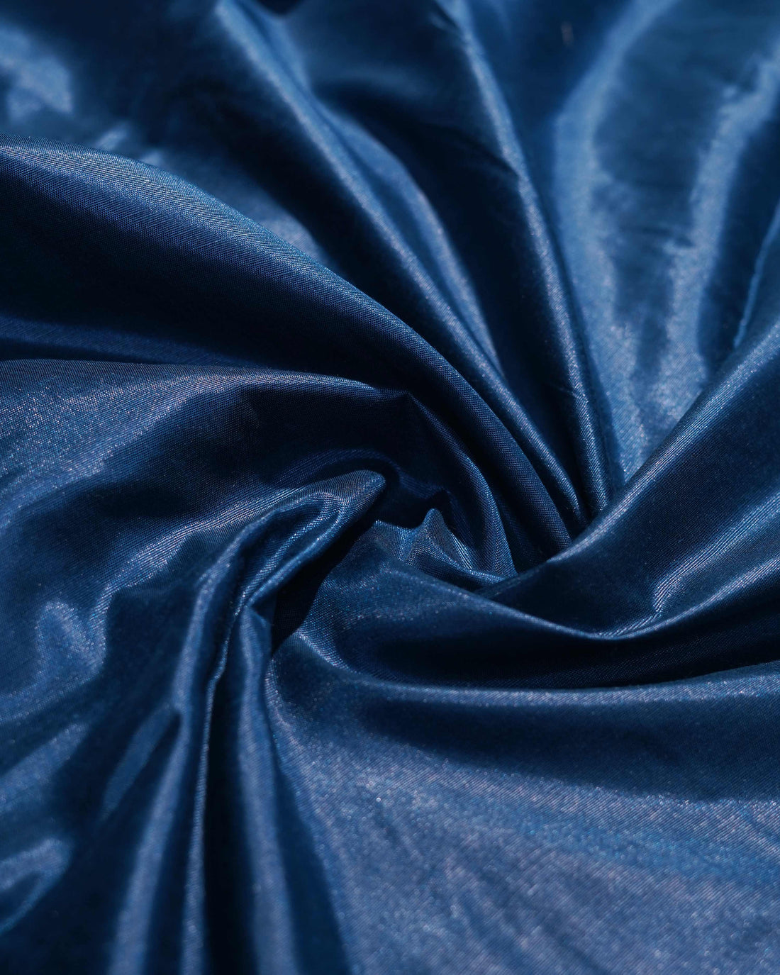 Salwar Material with Blue & Silver Floral Embroidery - Red