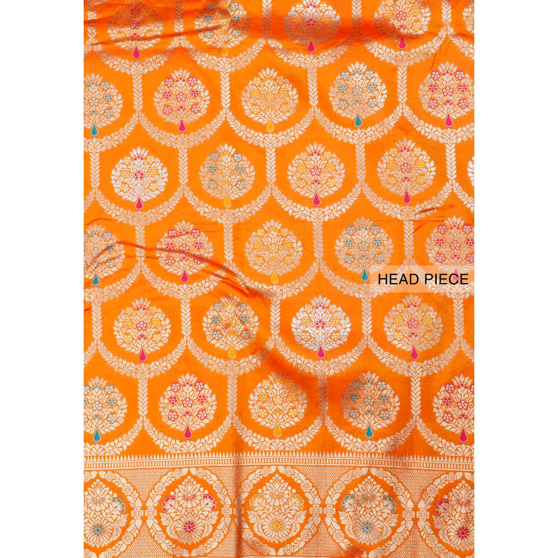 Orange Colour Banarasi Silk Saree