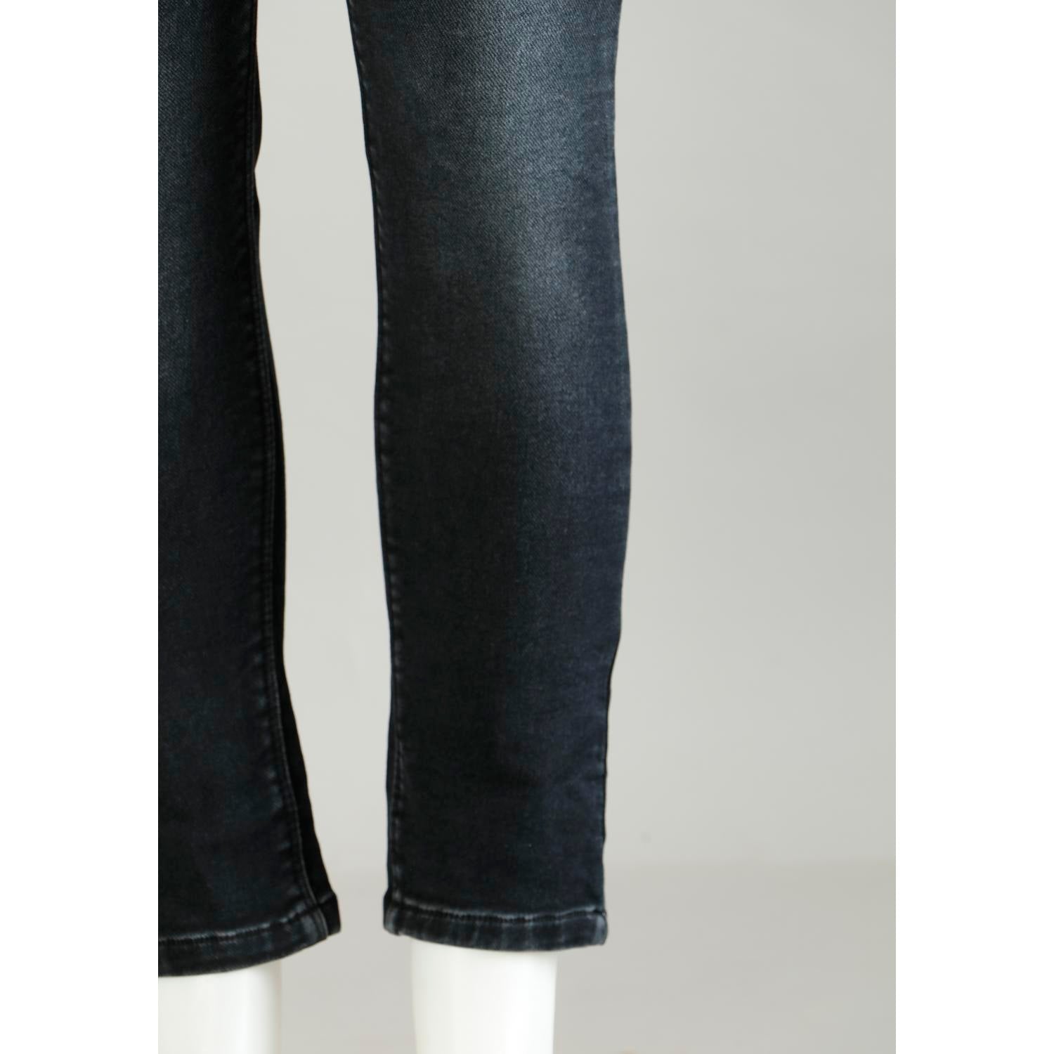 Buy Women Black Pencil Cut  Button Jeans Online