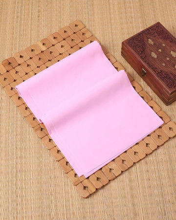 Traditional Women’s Cotton 1 Meter Blouse Material with Smooth Plain Weave - Light Pink