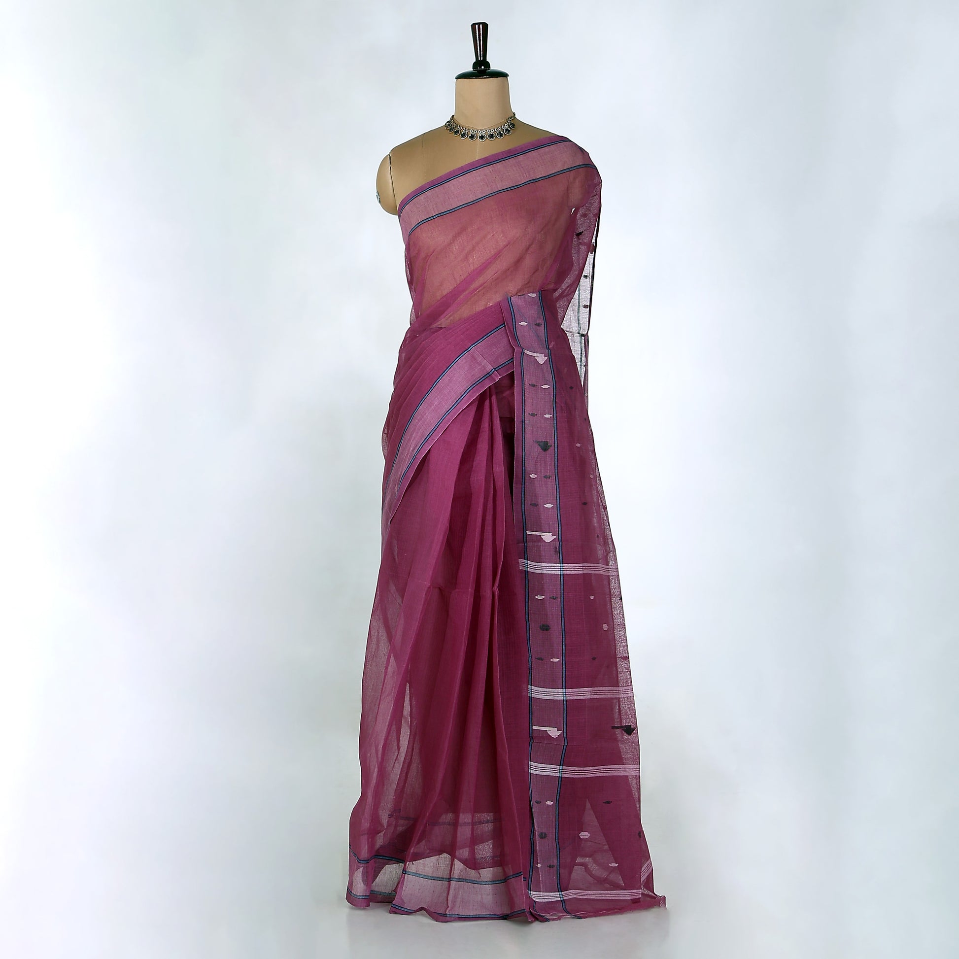 Bengal Cotton Saree For Women | Daily Office Wear Summer Collection | Jeyachandran - Full View