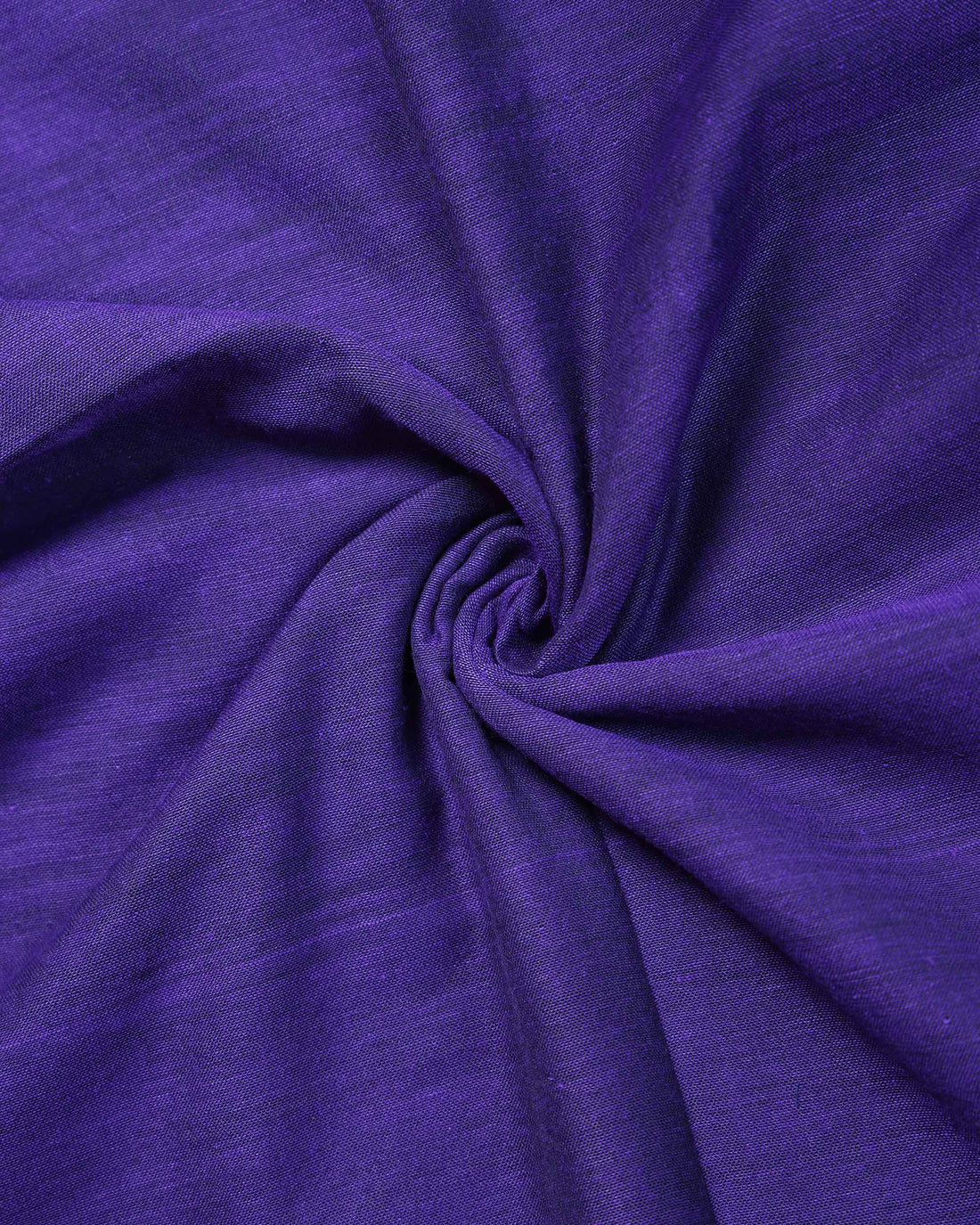 Handloom Traditional Khadi Cotton Saree with Woven Border and Contrast Printed Blouse Piece - Violet