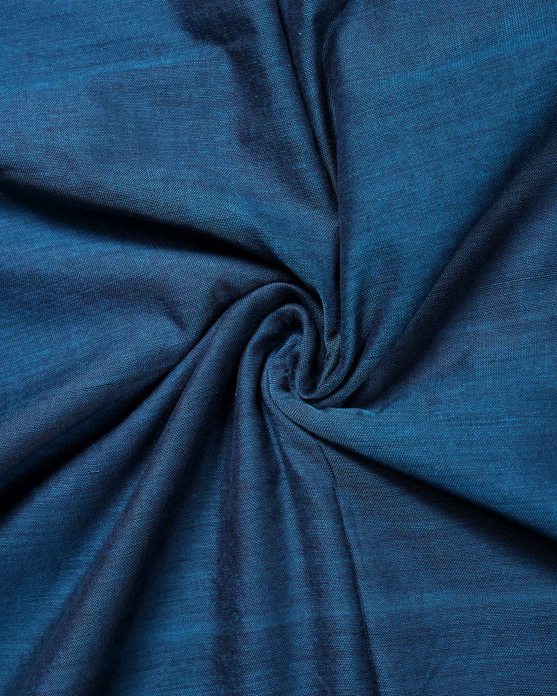 Handloom Traditional Khadi Cotton Saree with Woven Border and Contrast Printed Blouse Piece - Teal